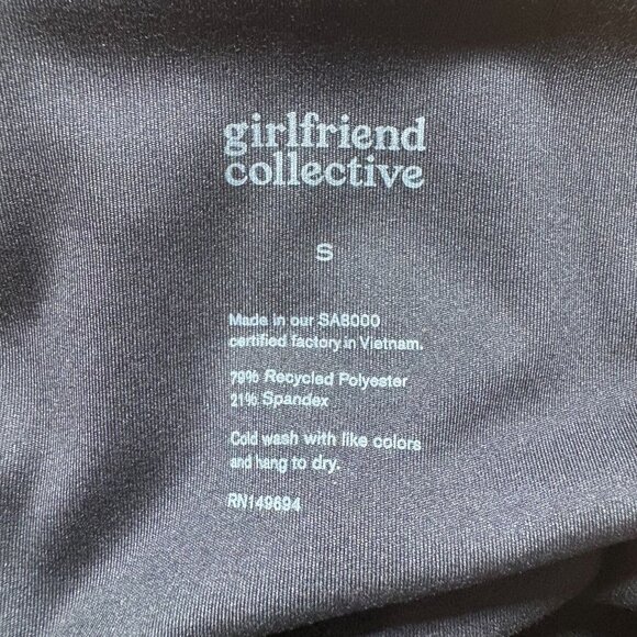 Girlfriend Collective High-Rise Bike Short Women's Size Small Black New With Tag - Picture 5 of 9